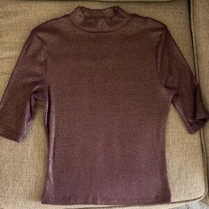 Express Shimmering Purple/Gold Blouse